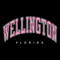 Wellington Florida Fl Varsity Style Pink Text Youth Zipper Hoodie | Artistshot