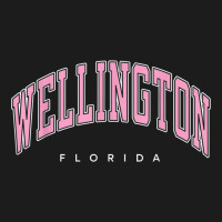 Wellington Florida Fl Varsity Style Pink Text Hoodie & Jogger Set | Artistshot