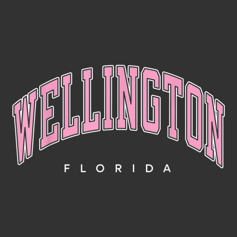 Wellington Florida Fl Varsity Style Pink Text Baby Bodysuit | Artistshot