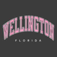 Wellington Florida Fl Varsity Style Pink Text Men's Polo Shirt | Artistshot