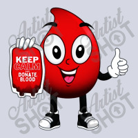 Keep Calm And Donate Blood Fleece Short | Artistshot