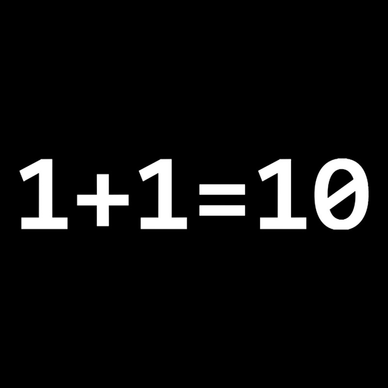 1+1=10 Nerd Computer Binary Code For Developer Geeks & Admin Youth Zipper Hoodie by fenderbendable | Artistshot