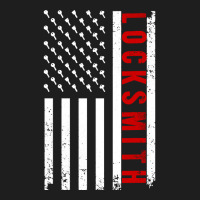 Cool Locksmith Art For Men Women American Flag Lock Picker Pullover Ho Classic T-shirt | Artistshot