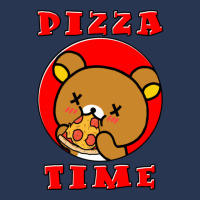 C:\users\dell\desktop\l2\chung 7\rilakkuma Relaxed Bear Pizza Time.png Men Denim Jacket | Artistshot