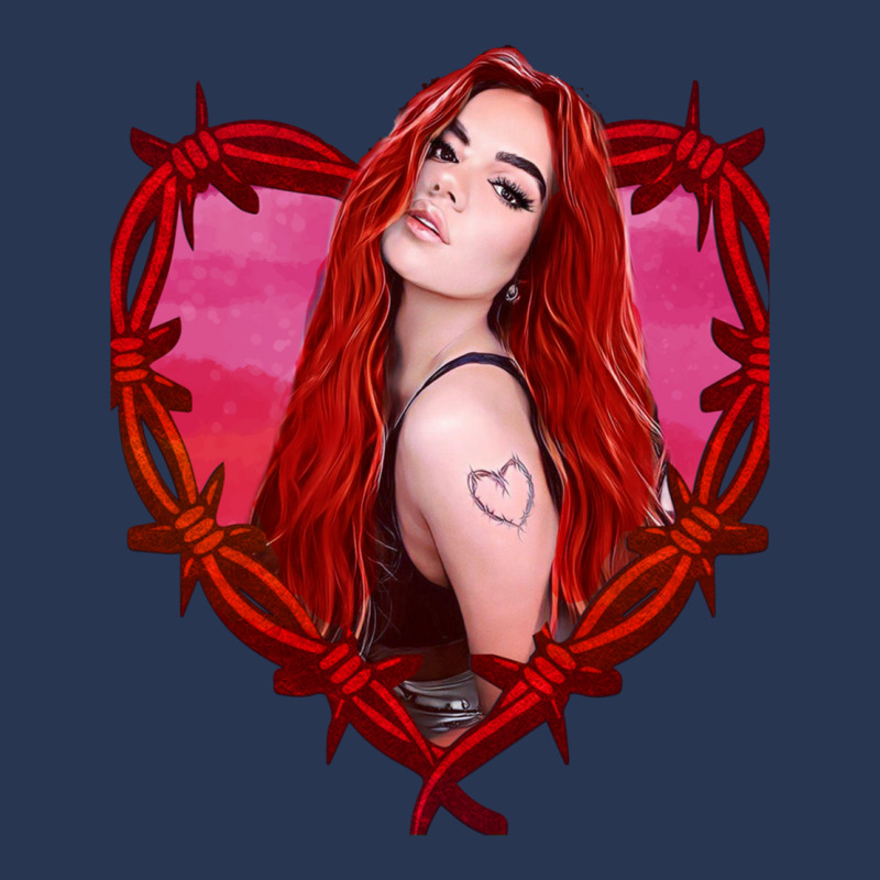 Custom Karol G Bichota And Heart Tattoo, Karol G Red Bare Wire Heart ...