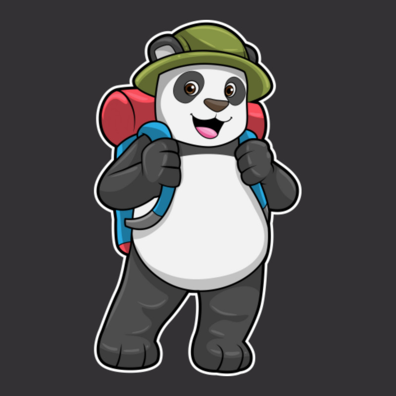 C:\users\dell\desktop\l2\chung 7\panda Types Panda As Hiker With Backp Vintage Hoodie And Short Set | Artistshot