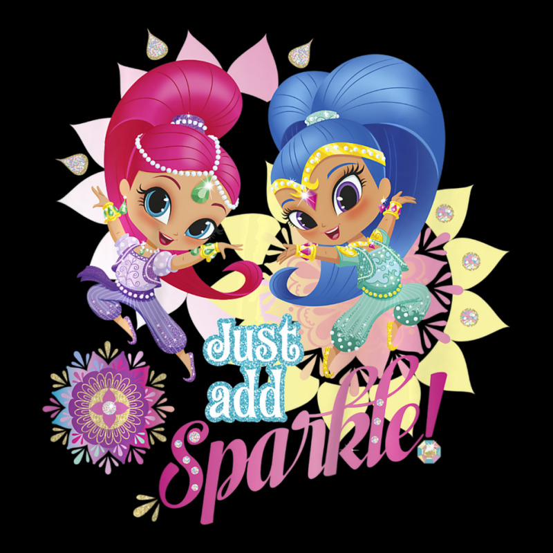 Kids Shimmer And Shine Just Add Sparkle Dancing Portrait Adjustable Cap | Artistshot