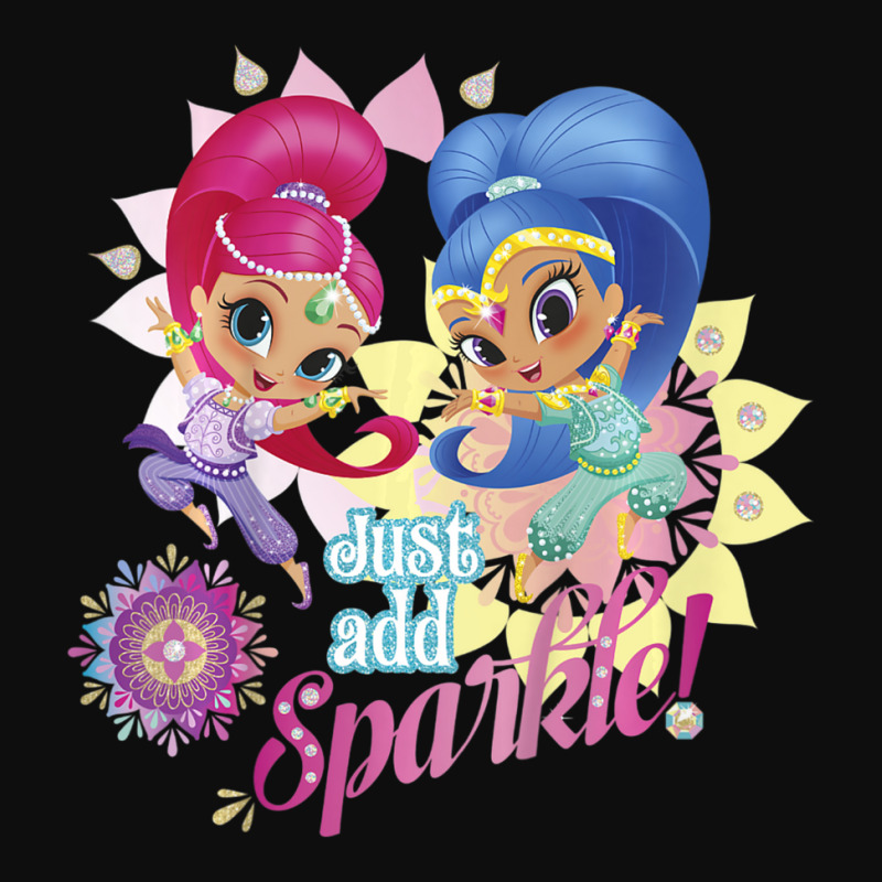 Kids Shimmer And Shine Just Add Sparkle Dancing Portrait Crop Top | Artistshot