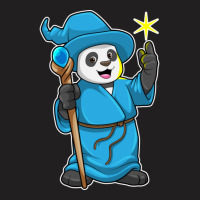 C:\users\dell\desktop\l2\chung 7\panda Types Panda As Wizard With Magi T-shirt | Artistshot