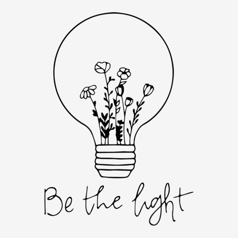 Be The Light Christian Light Bulb And Flowers T Shirt Toddler Hoodie by cm-arts | Artistshot