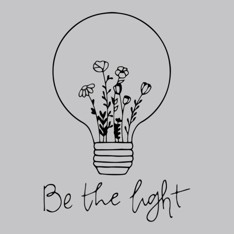 Be The Light Christian Light Bulb And Flowers T Shirt Baby Bodysuit by cm-arts | Artistshot