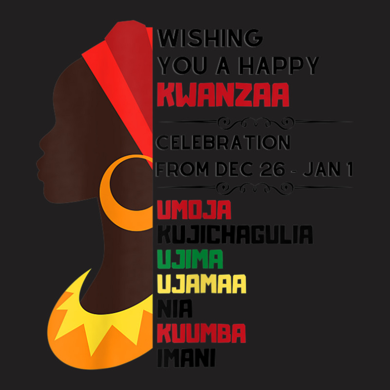 Womens Black Culture African Woman 7 Principles Celebration T-Shirt by Uniform | Artistshot