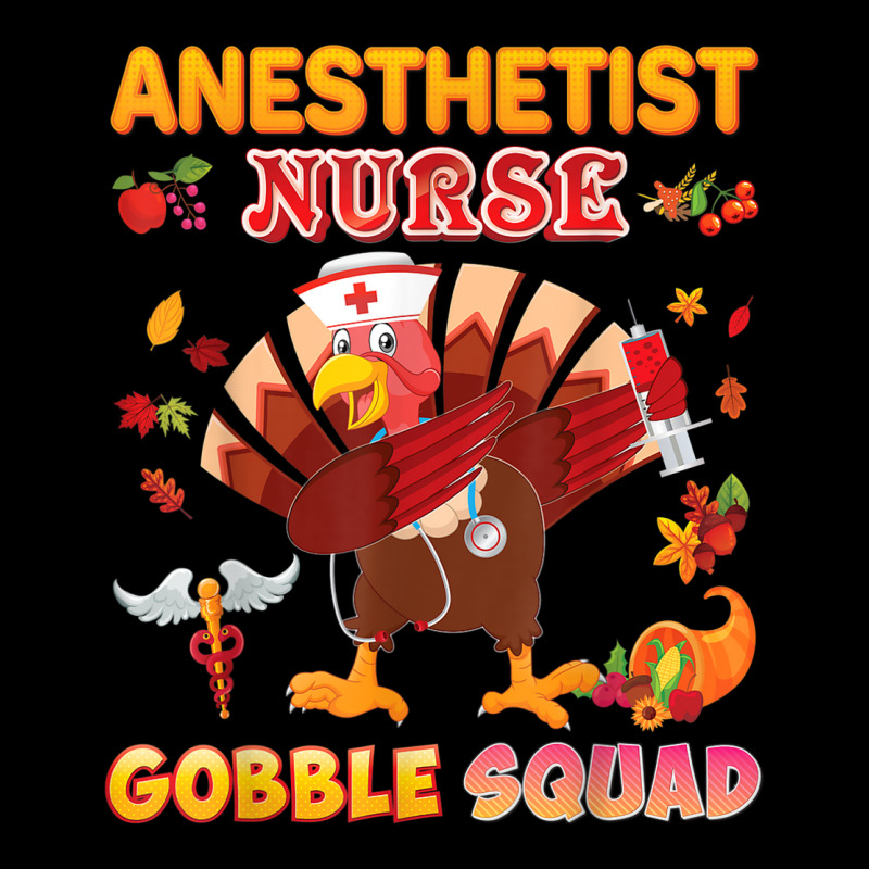 Anesthetist Nurse Gobble Squad Dabbing Turkey Thanksgiving Pocket T-shirt | Artistshot