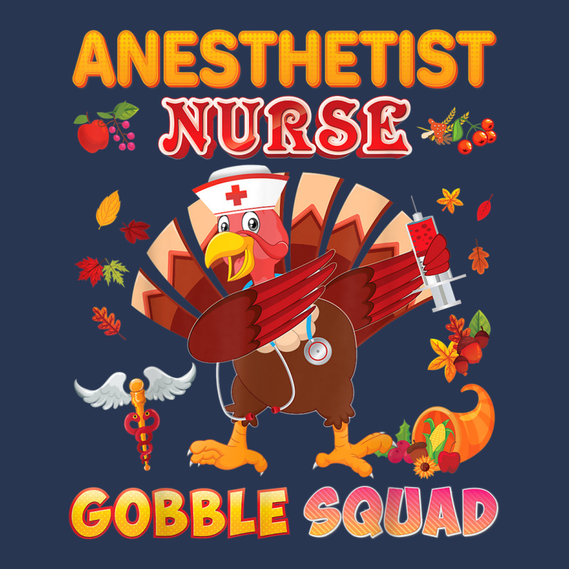 Anesthetist Nurse Gobble Squad Dabbing Turkey Thanksgiving Men Denim Jacket | Artistshot