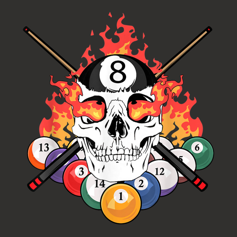 Great Pool Billiards Player Skull Billiard Cue Ball T Shirt Champion Hoodie | Artistshot