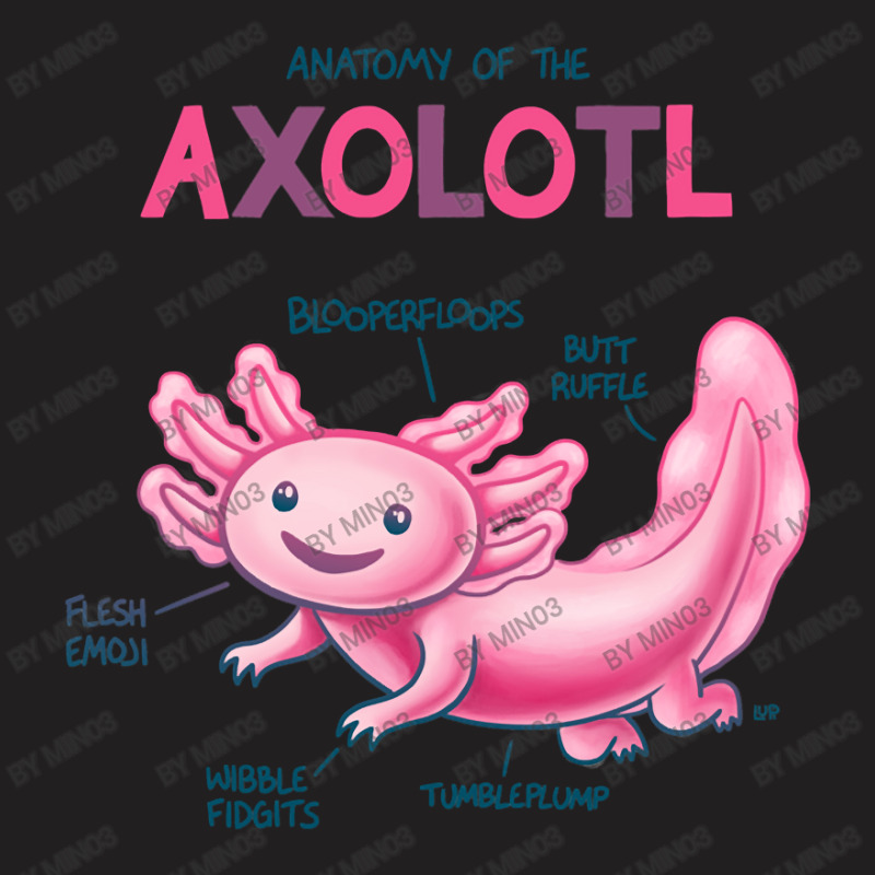 Anatomy Of The Axolotl T-shirt | Artistshot