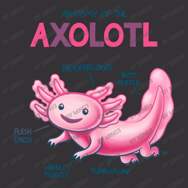 Anatomy Of The Axolotl Vintage Hoodie | Artistshot