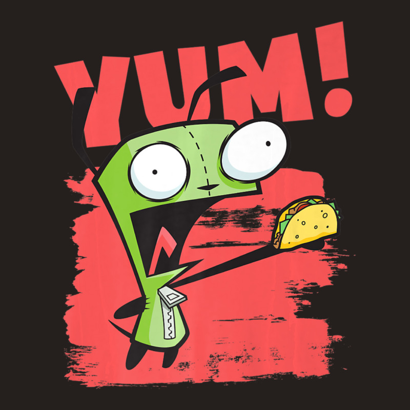 Invader Zim Gir Screaming Yum! Taco Portrait Tank Top by cm-arts | Artistshot