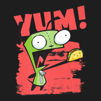 Invader Zim Gir Screaming Yum! Taco Portrait Classic T-shirt | Artistshot