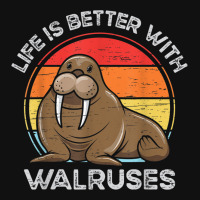 Life Is Better With Walruses Tusk Whiskers Marine Mammals Baby Bibs | Artistshot