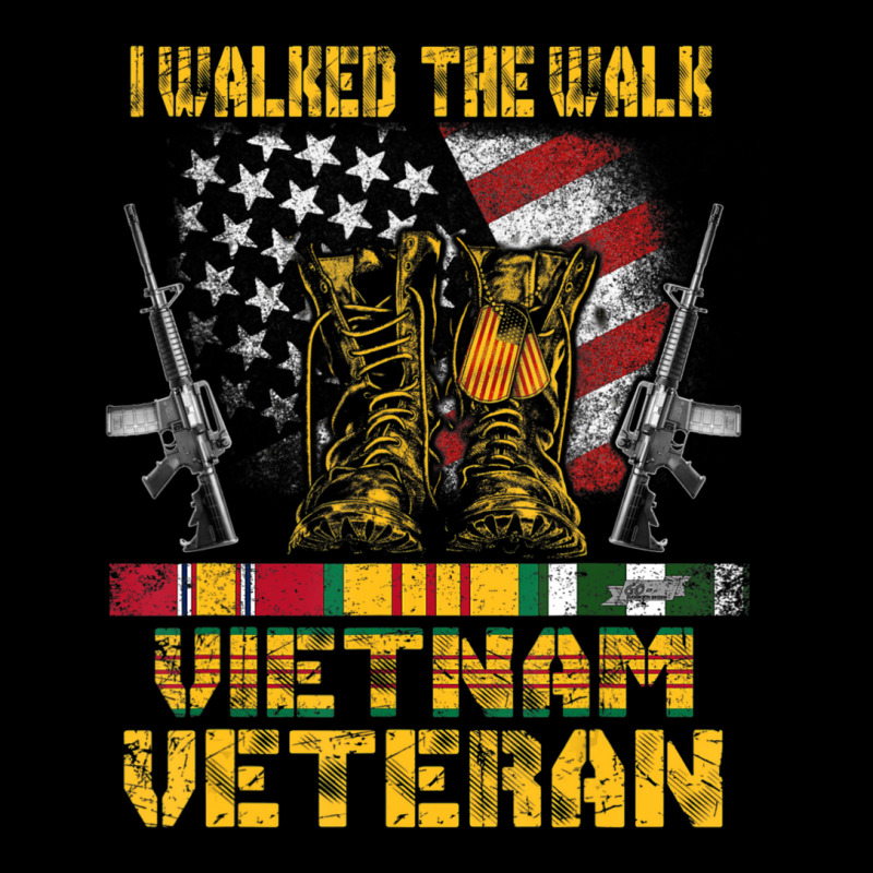 Vietnam Veteran With Us Flag With Combat Boots Patriotic Women's V-Neck T-Shirt by cm-arts | Artistshot