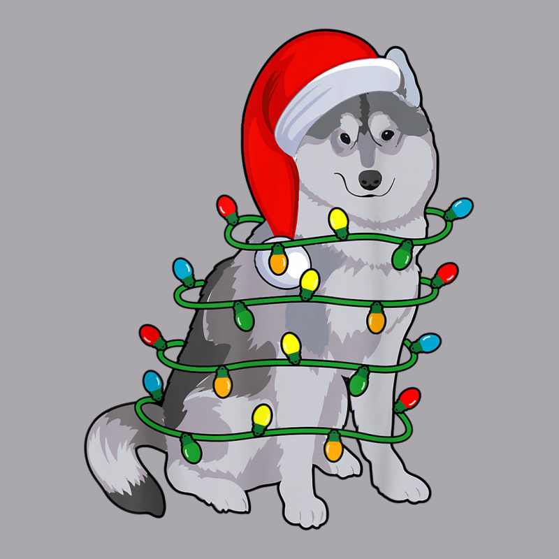 Siberian Husky Santa Christmas Tree Lights Xmas Gifts Boys Youth 3/4 Sleeve by Prismatic | Artistshot