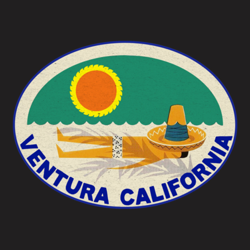 Ventura California Vintage Beach Travel Pacific Ocean T-shirt | Artistshot