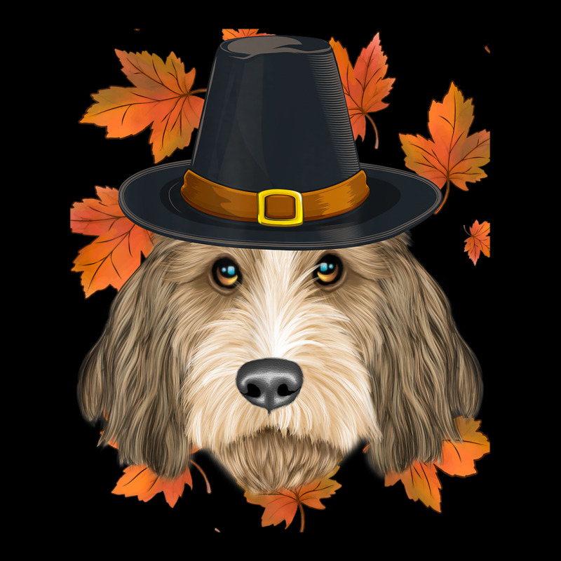 Fall Petit Basset Griffon Vendeen Pilgrim Thanksgiving Youth Hoodie by Clinical | Artistshot