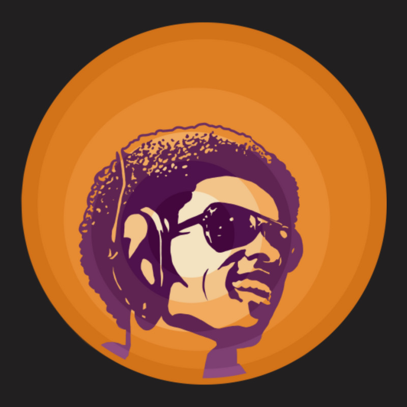 C:\users\dell\desktop\l2\chung 7\stevie Wonder Stevie Wonder (orange_p T-shirt | Artistshot