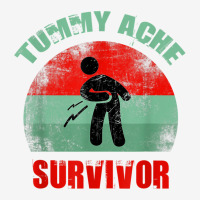 Vintage Funny Stomach Tummy Ache Survivor Sensitive Tummy T Shirt Adjustable Cap | Artistshot