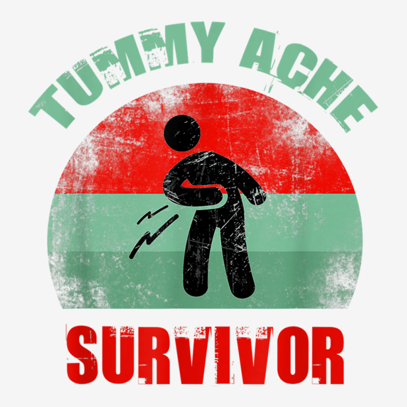 Vintage Funny Stomach Tummy Ache Survivor Sensitive Tummy T Shirt Adjustable Cap by cm-arts | Artistshot