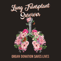 Womens Lung Transplant Survivor Organ Donation Saves Lives Floral V Ne Tank Top | Artistshot