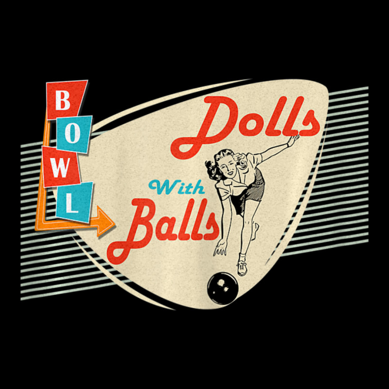 Womens Dolls With Balls Vintage Retro Matching Bowling Team Youth Jogger | Artistshot