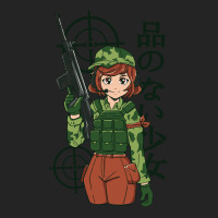 Anime Soldier Girl 3/4 Sleeve Shirt | Artistshot