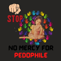 No Mercy For Pedophile,  Pedophile, Stop Ladies Fitted T-shirt | Artistshot