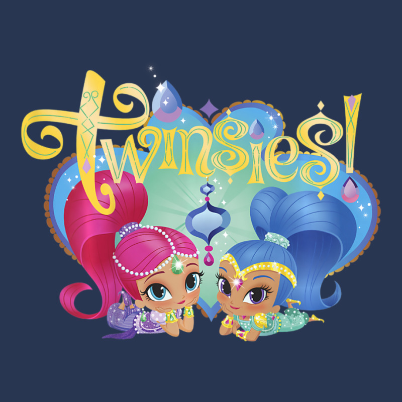 Kids Shimmer And Shine Twinsies Framed Portrait Ladies Denim Jacket | Artistshot