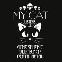 My Cat Listens To Atmospheric Blackened Death Metal Scorecard Crop Tee | Artistshot