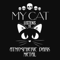 My Cat Listens To Atmospheric Dark Metal Crop Top | Artistshot