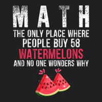 Funny Math And Watermelons Mathematics Calculation Numbers T Shirt Ladies Polo Shirt | Artistshot