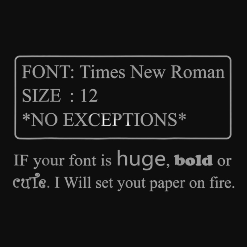 If Your Font Is Huge Bold Or Cute Font Times New Roman T Shirt Crop Top by cm-arts | Artistshot