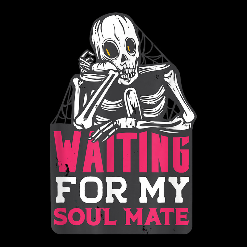 Waiting For My Soulmate Fun Halloween Single Skeleton Meme Men's Long Sleeve Pajama Set by Sombre | Artistshot