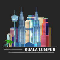 Malaysian Flag Travel Asia Kuala Lumpur Malaysia T Shirt Ladies Fitted T-shirt | Artistshot