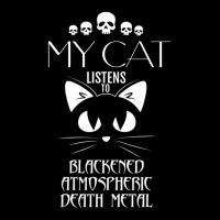 My Cat Listens To Blackened Atmospheric Death Metal Adjustable Cap | Artistshot