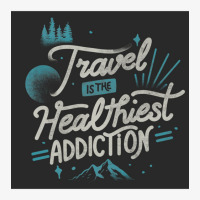 Travel Is The Healthiest Addiction Ladies Fitted T-shirt | Artistshot