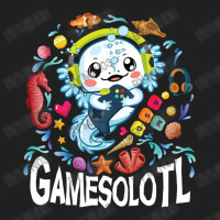 Axolotl Fish Playing Video Game Games-o-lot White Axolotl Lizard Kawai Ladies Polo Shirt | Artistshot