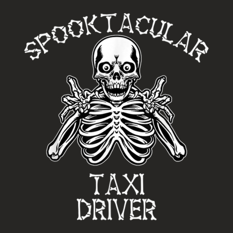 Funny Spooky Spooktacular Taxi Driver Halloween Ladies Fitted T-Shirt by Fashlaza | Artistshot