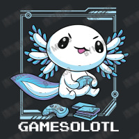 Axolotl Fish Playing Video Game Games-o-lot White Axolotl Lizard Kawai Crewneck Sweatshirt | Artistshot