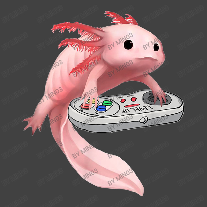 Axolotl Fish Playing Video Game-ldxdk Vintage T-Shirt by Min03 | Artistshot