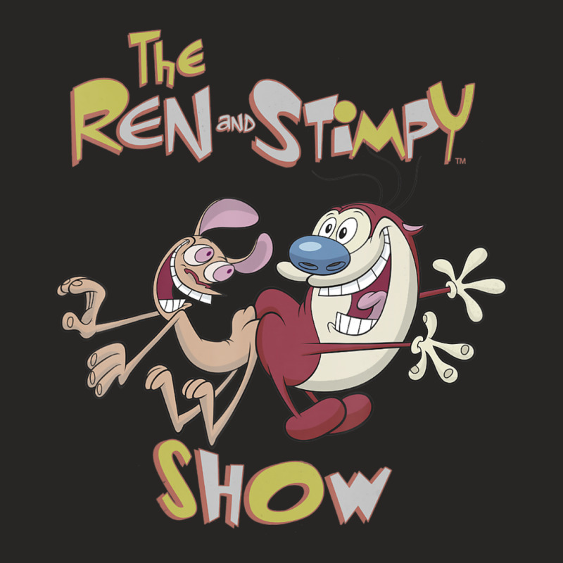 Ren And Stimpy Classic Show Title Ladies Fitted T-Shirt by cm-arts | Artistshot