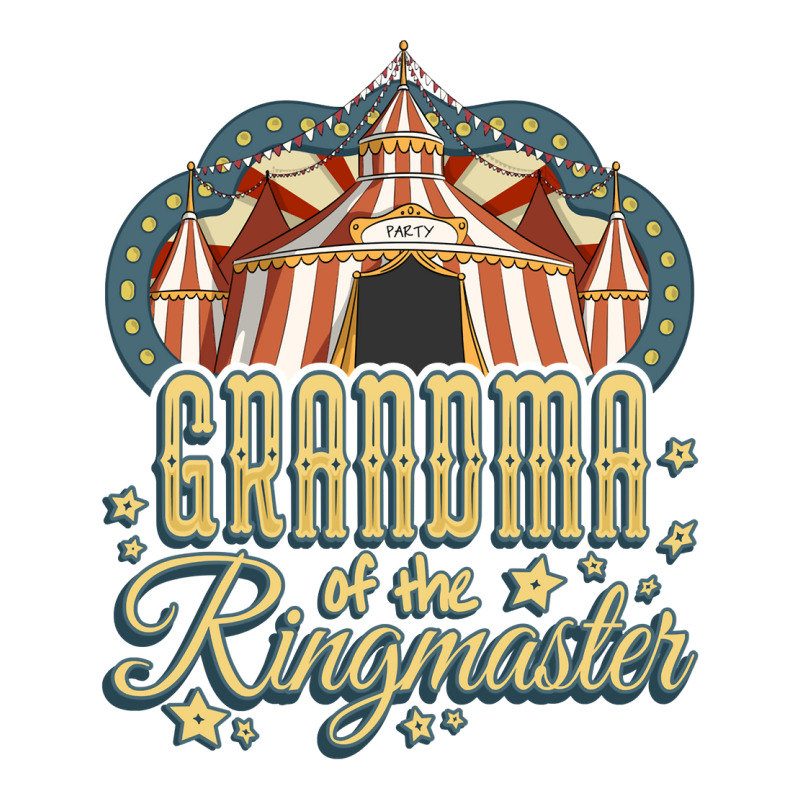 Grandma Of The Ringmaster   Kids Circus Theme B Day Party Long Sleeve Crop Top by cm-arts | Artistshot